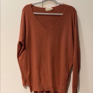 Oversized burnt orange DREAMERS brand sweater
